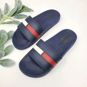TOMMY HILFIGER Ernst Slide Logo Sandals 8-8.5